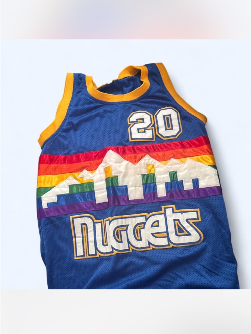 Denver Nuggets Style Basketball Jersey - Number 20/Ellis